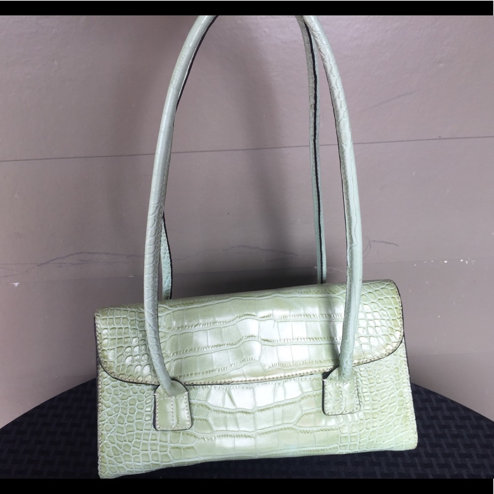 TOMMY HILFIGER Faux Alligator Shoulder Bag